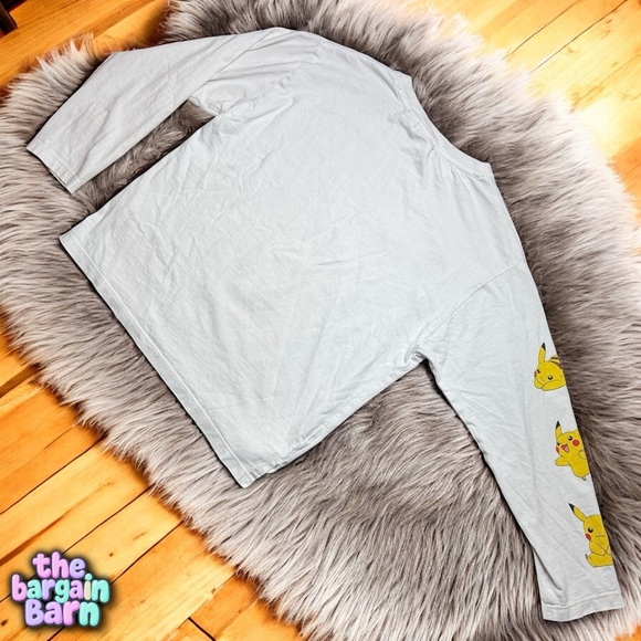 !!SALE!! Zara Pokémon Pikachu Unisex Youth Kids Graphic Long Sleeve T-Shirt (10) - Picture 3 of 3
